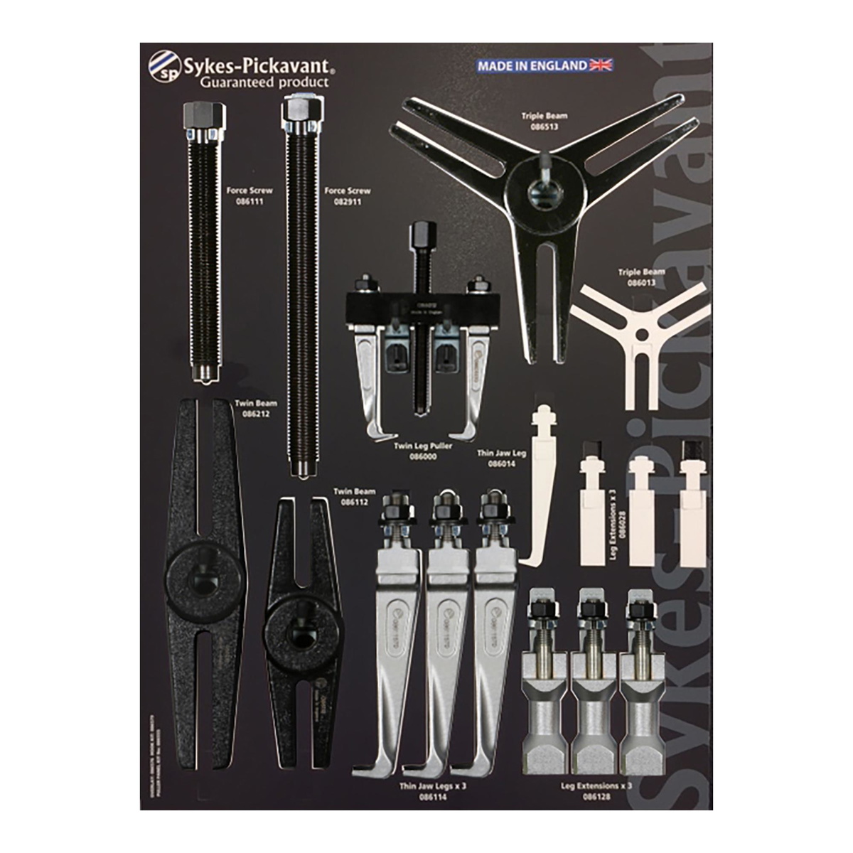 Sykes Pickavant 08654500 MECHANICAL PULLER KIT THIN JAW 2/3 LEG